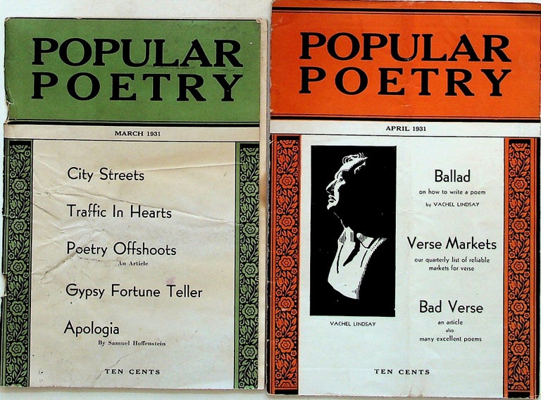 Item #10105 Popular Poetry (2 ISSUES).