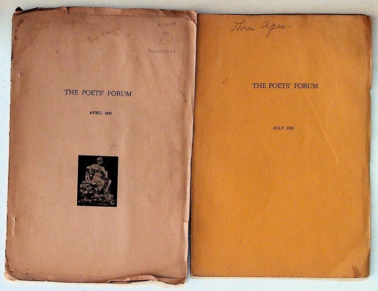 Item #10114 The Poets' Forum (2 ISSUES). Unknown.