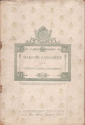 Item #10321 Madame Sans-Gene. Victorien Sardou, Emile Moreau