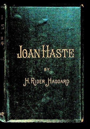 Item #10377 Joan Haste (1st American Edition). H. Rider Haggard
