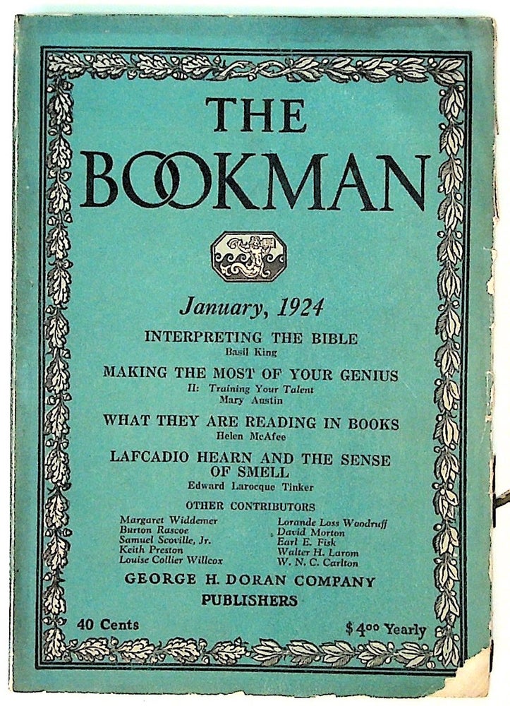 Item #10586 The Bookman: January, 1924. John Farrar, ed.