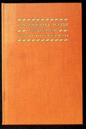 Item #11901 Contemporary Poetry Volume 12. Mary Owings Miller