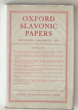 Item #12340 Oxford Slavonic Papers: New Series, Volume VII. Robert Auty, J. L I. Fennell