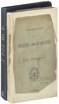 Item #12386 Catalogue of the Officers and Graduates of Yale University 1701-1895. Unknown