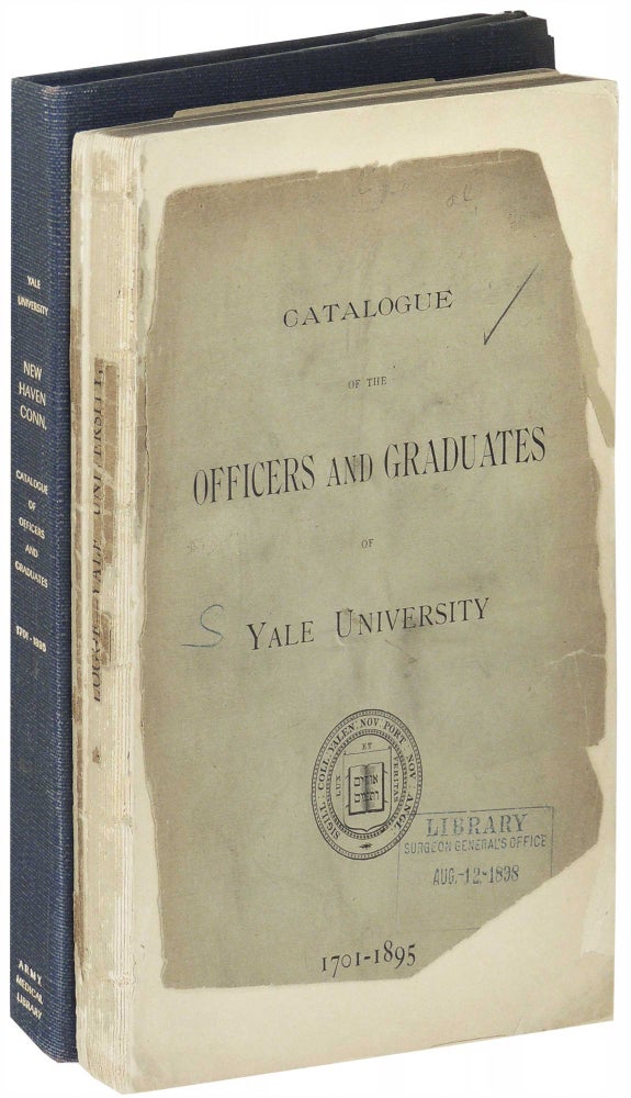 Item #12386 Catalogue of the Officers and Graduates of Yale University 1701-1895. Unknown.