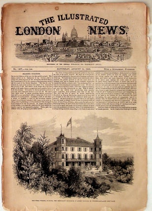 Item #12579 The Illustrated London News: Saturday, August 15, 1868. Unknown