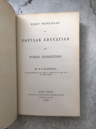 First Principles of Popular Education and Public Instruction