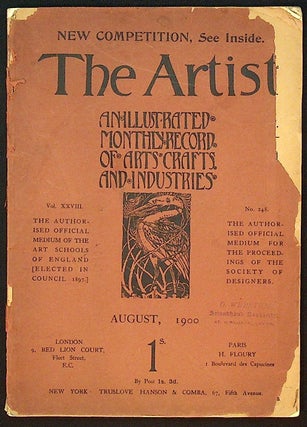 Item #12748 The Artist (August, 1900). Unknown