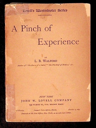 Item #13353 A Pinch of Experience. L. B Walford
