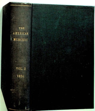 Item #13439 The American Mercury, Volume III, 1924. H. L. Mencken