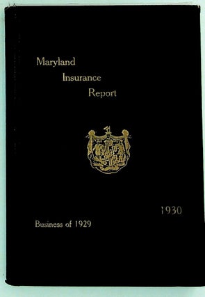 Item #13795 Fifty-Ninth Annual Report of the Insurance Commissioner of the State of Maryland to...