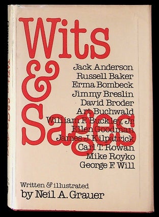 Item #14033 Wits and Sages 1ST EDITION, PRESENTATION COPY WITH ORIGINAL NEAR FULL-PAGE SKETCH BY...