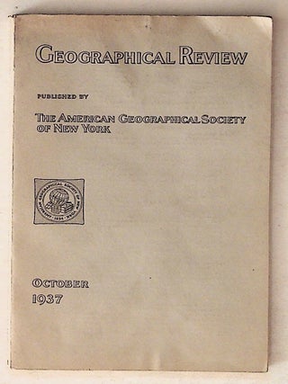 Item #14359 The Geographical Review (October, 1937). Owen Lattimore, et. al