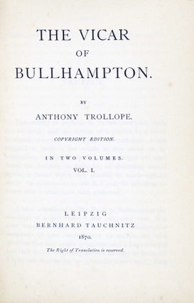 The Vicar of Bullhampton (2 vols)