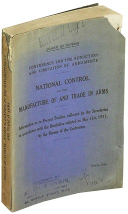 Item #18745 League of Nations. Conference for the Reduction and Limitation of Armaments. National...