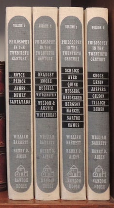 Item #18895 Philosophy in the Twentieth Century. An Anthology. (4 vol. Set). William Barrett,...