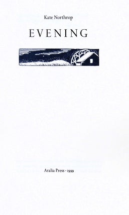 Item #19053 Evening. Aralia Press, Kate Northrop