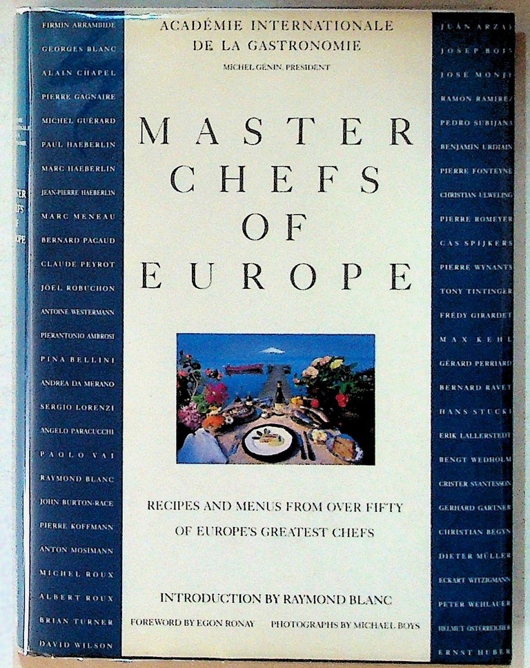 Item #1910 Master Chefs of Europe. Pepita Aris, ed., Michael Boys, photo.