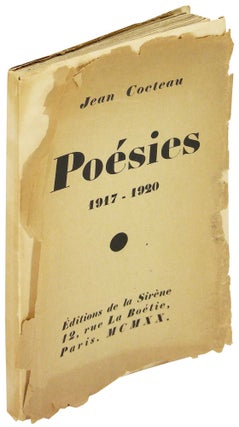 Item #19174 Poesies. 1917 - 1920. Jean Cocteau