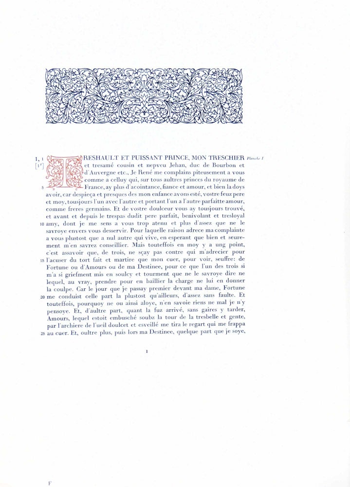Item #20114 Bibliotheque National de Vienne: Manuscrit 2597: Livre du cuer d'amours espris. Volume II ONLY. Rene Duc D'Anjou.