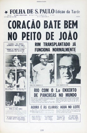 Primeira Pagina. Folha de S. Paulo