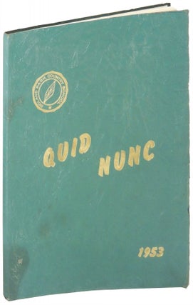 Item #20453 Quid Nunc 1953. Unknown