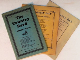 Item #20485 The Country Bard 3 issues. Unknown