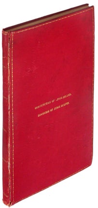 Item #20907 The Constitution of the State of Rhode Island and Providence Plantations, as Adopted...