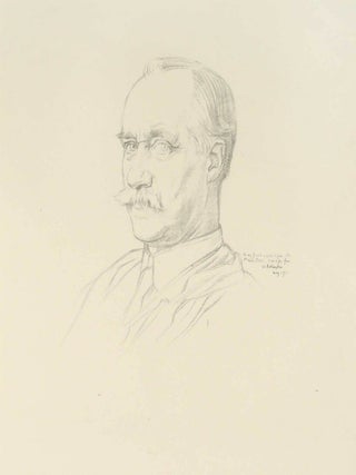 Item #21395 Portrait of Sir Frank Short (lithograph). William Rothenstein