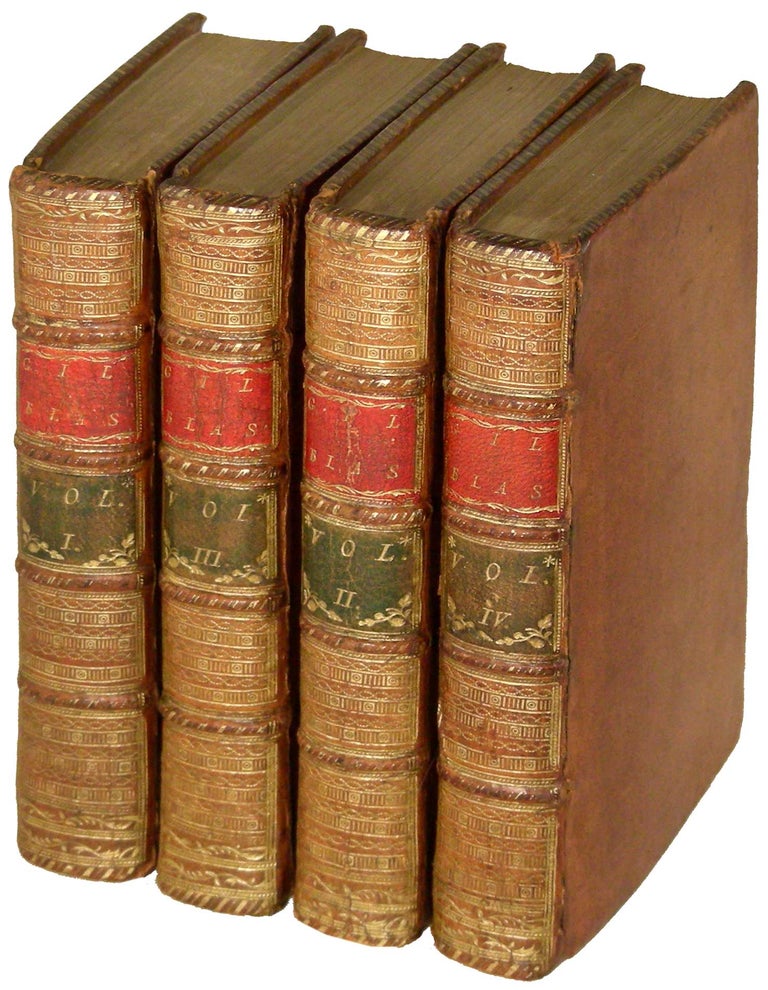 Item #21507 Les Avantaures de Gil Blas de Santillane. 4 Volumes. Le Sage, Aline Rene.