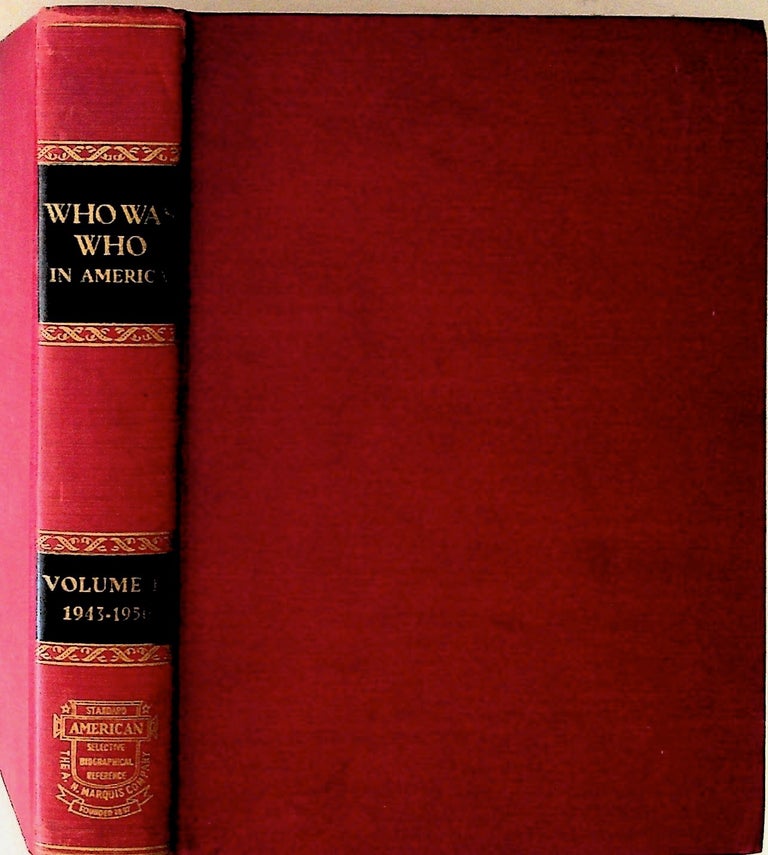 Item #21891 Who Was Who in America. Vol. II. A Companion Volume to Who's Who in America. Unknown.