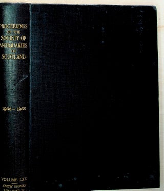 Item #2365 Proceedings of the Society of Antiquaries of Scotland 1935-1936: Volume LXX (70)....