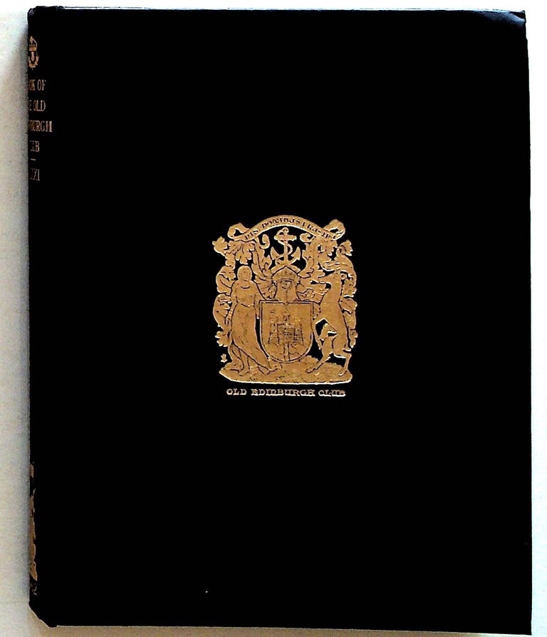 Item #2370 The Book of the Old Edinburgh Club: Thirty-First Volume. Unknown.