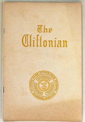 Item #23856 The Cliftonian June Class Number 1934 Vol. 19 No. 2. Unknown