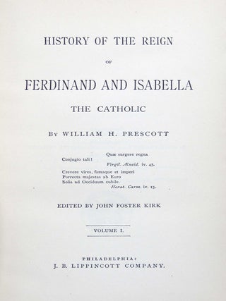 History of the Reign of Ferdinand and Isabella The Catholic
