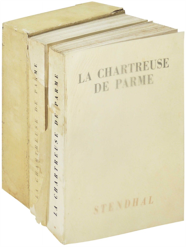 Item #25132 La Chartreuse de Parme. 2 volumes. Stendhal, J A. Carlotti.