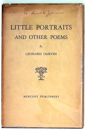 Item #25163 Little Portraits and Other Poems. Leonard Darvin