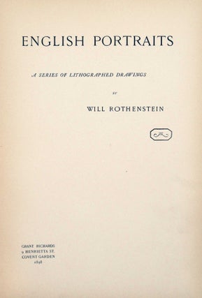 Seventeen Original Lithographs from the book English Portraits