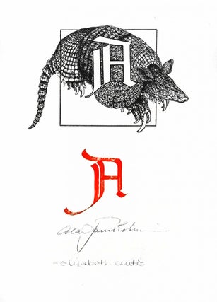 An Odd Bestiary, or a compendium of instructive and entertaining descriptions of animals, culled from five centuries of travelers' accounts, natural histories, zoologies, &tc., by authors famous and obscure, arranged as an Abecedary. Designed and illustrated by Alan James Robinson text compiled and annotated by Laurie Block. 2 Volumes