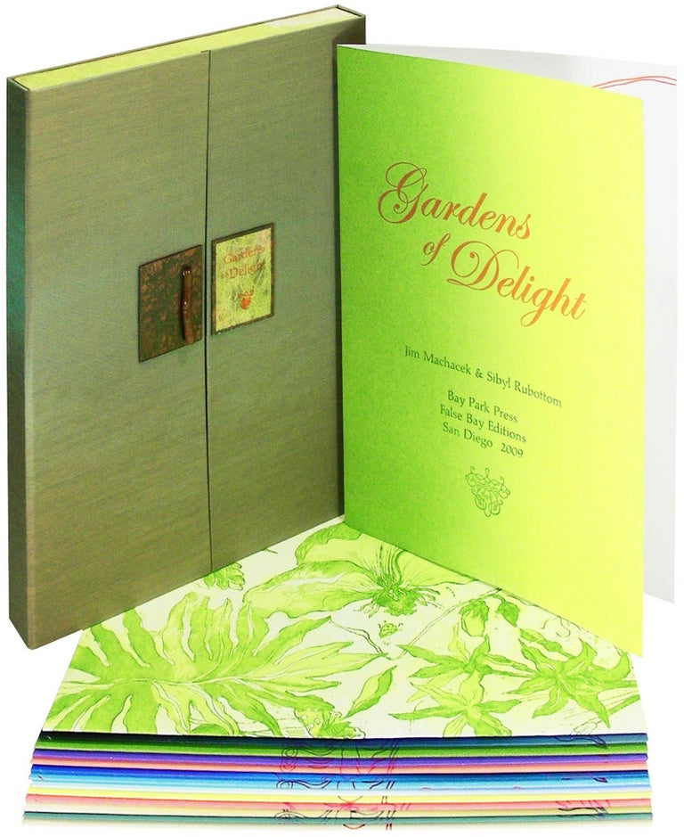 Item #26103 Gardens of Delight. Bouquets of Flora and Botanical Poetry. Bay Park Press, Sibyl Rubottom, Jim Machacek.