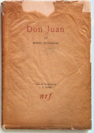 Item #26486 Don Juan. Marcel Jouhandeau