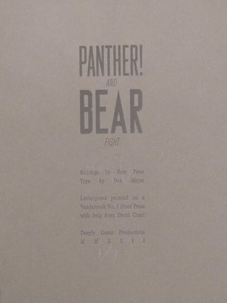 Panther! and Bear Fight