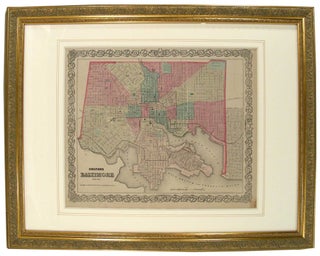 Item #27077 Colton's Map of Baltimore, Maryland. J. H. Colton