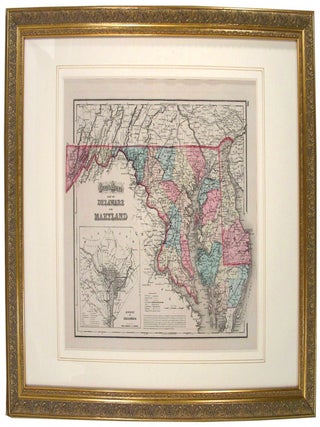 Item #27078 Gray's Atlas Map of Delaware and Maryland, 98. O. W Gray