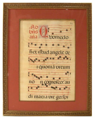 Item #27090 Leaf from Medieval Antiphonal. Unknown
