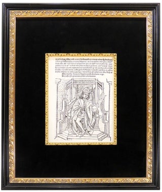 Item #27095 Incunabula Leaf from the Hungarian Chronicle. Johannes de Thurocz