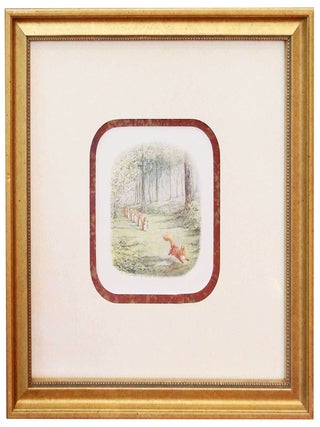 Item #27124 Leaf from Beatrice Potter's Squirrel Nutkin. Frederick Warne