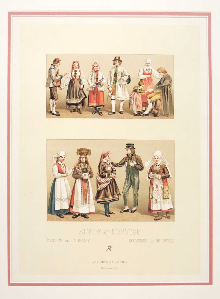 Item #27157 Leaf from Le Costume Historique. Charles Auguste Albert Racinet.