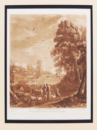 Item #27241 Mezzotint Landscape - Scene by the Sea. Claude Lorrain