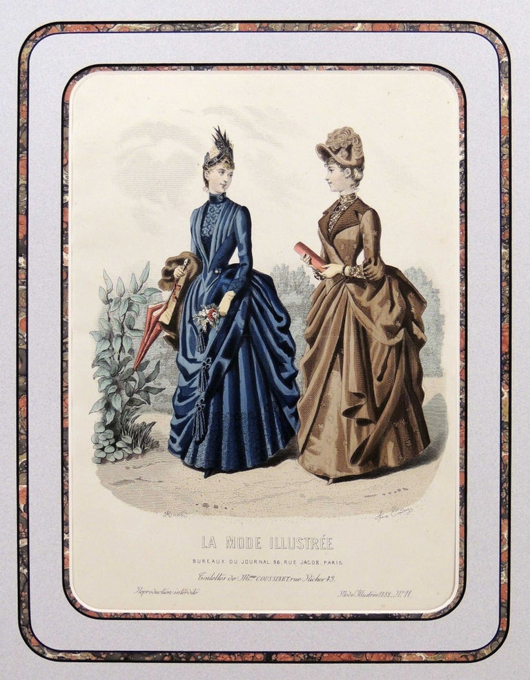 Item #27256 Girardin Fashion Plate from La Monde Illustree. Sulpice Guillaume Chevalier.